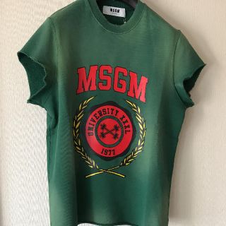 エムエスジイエム(MSGM)の★週末SALE★MSGM スウェットロゴTシャツ(Tシャツ(半袖/袖なし))