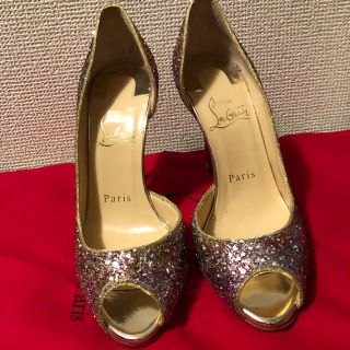 クリスチャンルブタン(Christian Louboutin)のクリスチャンルブタン ラメ オープントゥ(ハイヒール/パンプス)