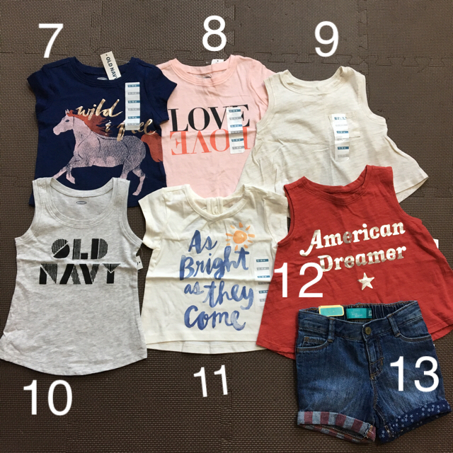 Old Navy(オールドネイビー)のHEMP様ご確認用ページ キッズ/ベビー/マタニティのキッズ服女の子用(90cm~)(Tシャツ/カットソー)の商品写真