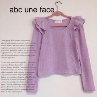 アーベーセーアンフェイス(abc une face)のabc une face トップス(カットソー(長袖/七分))