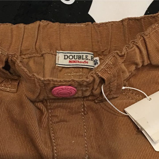 DOUBLE.B(ダブルビー)の新品 ダブルＢ コーデュロイ ショートパンツ 90 キッズ/ベビー/マタニティのベビー服(~85cm)(パンツ)の商品写真