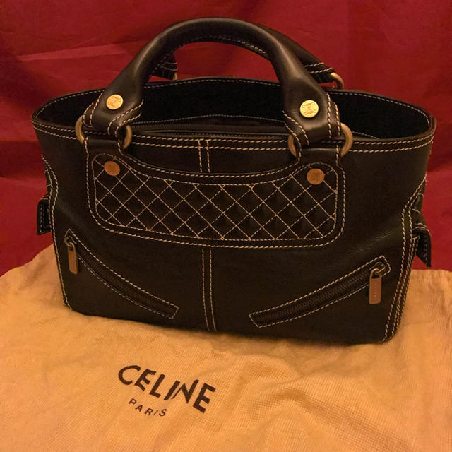 CELINE☆レザーブギーバッグ