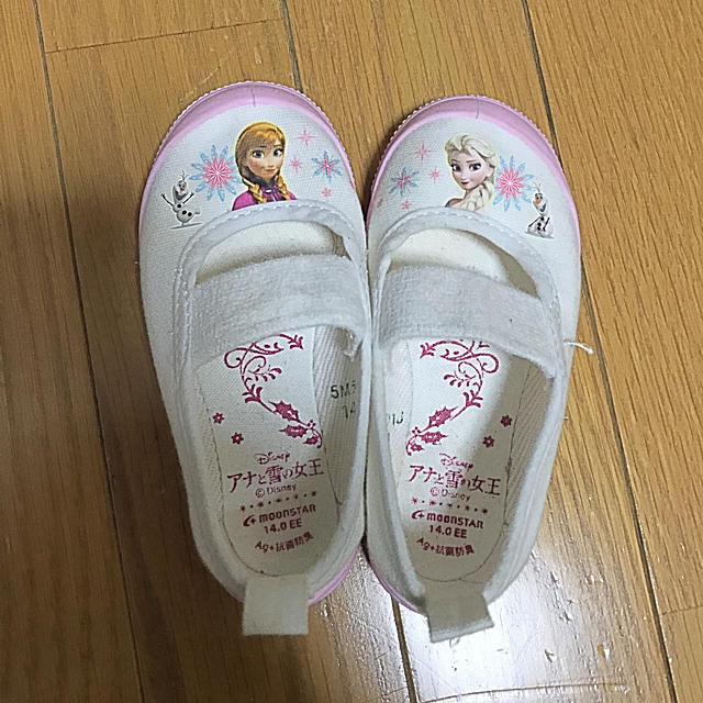Disney(ディズニー)のアナと雪の女王♡上履き １４cm キッズ/ベビー/マタニティのベビー靴/シューズ(~14cm)(その他)の商品写真