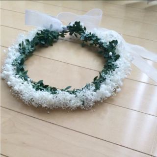 かすみ草花かんむり♡リストブーケ♡クリアBOX入り(その他)