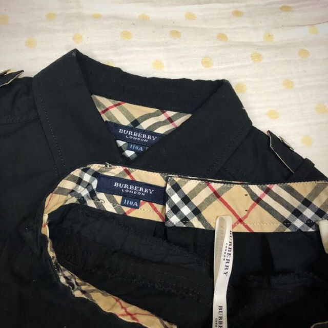 BURBERRY(バーバリー)のニョリさま専用☆バーバリー 110cm ジャケット＆パンツセット・フォーマル キッズ/ベビー/マタニティのキッズ服男の子用(90cm~)(ドレス/フォーマル)の商品写真