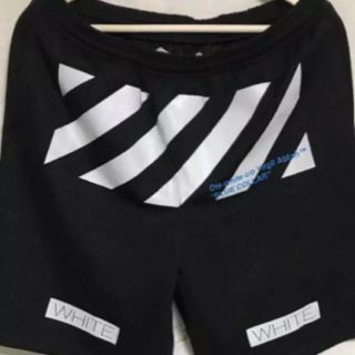 オフホワイト(OFF-WHITE)のoff white ハーフパンツ  Lサイズ ショーツ(ショートパンツ)