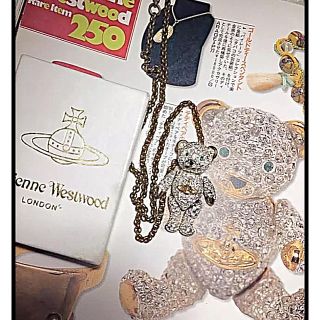 ヴィヴィアンウエストウッド(Vivienne Westwood)の希少激レア♡美品♡ヴィヴィアンウエストウッド初期テディベアクリスタルネックレス♡(ネックレス)