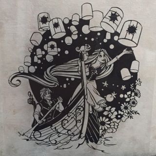 切り絵 ディズニー ラプンツェル No76の通販 ラクマ