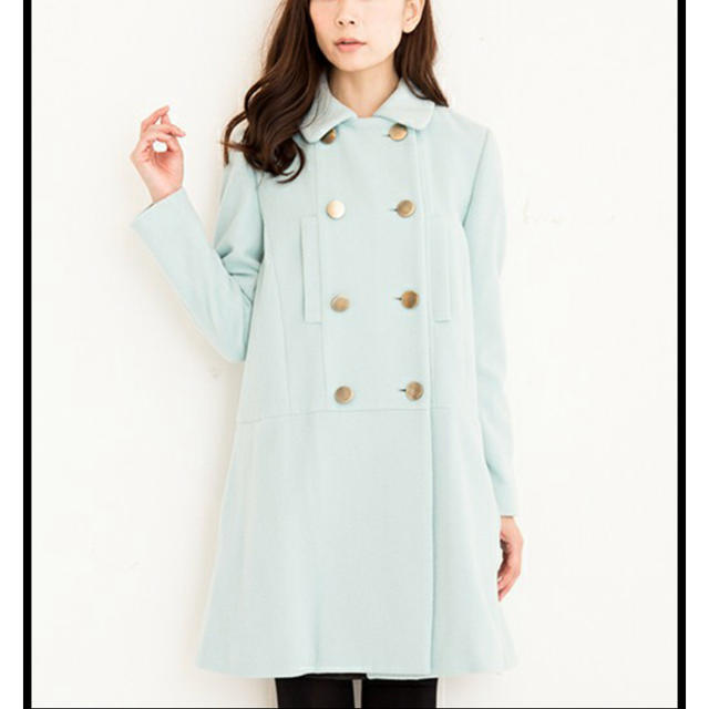 バナーバレット　MELTHON LONG COAT ノーカラー　ピンク