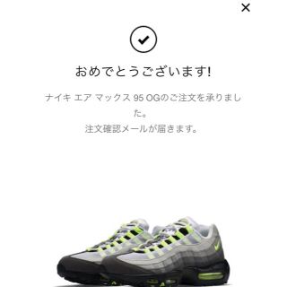 ナイキ(NIKE)の国内正規品28.5cm(us10.5)エア マックス 95OG(スニーカー)