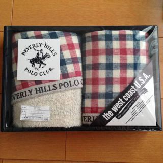 ビバリーヒルズポロクラブ(BEVERLY HILLS POLO CLUB（BHPC）)の【値下げ】新品未使用 ビバリーヒルズ ポロクラブ ウォッシュタオル 2枚セット(タオル/バス用品)