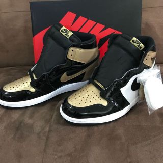 ナイキ(NIKE)のNIKE AIR JORDAN 1 GOLD TOE US 9.5(スニーカー)