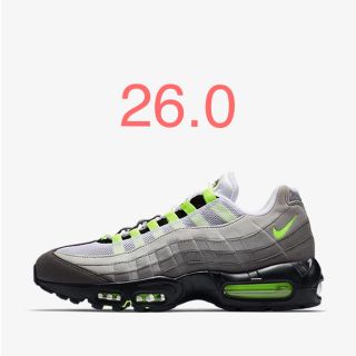 ナイキ(NIKE)の26cm nike Air max 95 OG neon イエローグラデ(スニーカー)