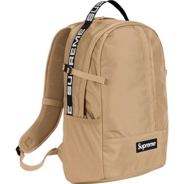 supreme 18ss back pack tan