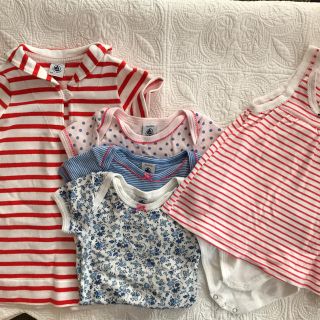 プチバトー(PETIT BATEAU)のrururu様専用プチバトーセット サイズ81(ロンパース)