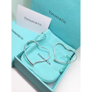 ティファニー(Tiffany & Co.)の【本日まで特価】美品◯Msize オープンハート フープ ピアス Mサイズ(ピアス)