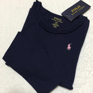 ポロラルフローレン(POLO RALPH LAUREN)のSALE♡新品✨キュートな長袖カットソー 5(115) ネイビー(Tシャツ/カットソー)