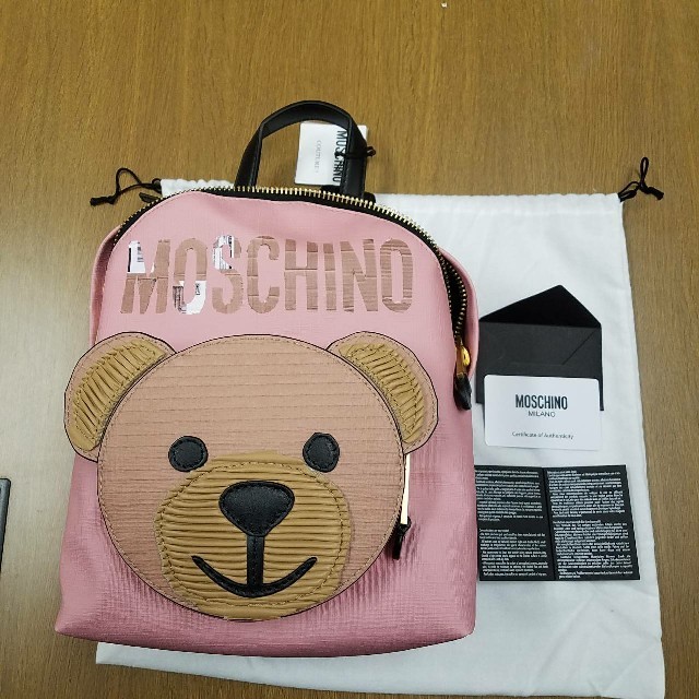 MOSCHINO(モスキーノ)のMOSCHINO モスキーノ テディベア バックパック リュック PINK レディースのバッグ(リュック/バックパック)の商品写真