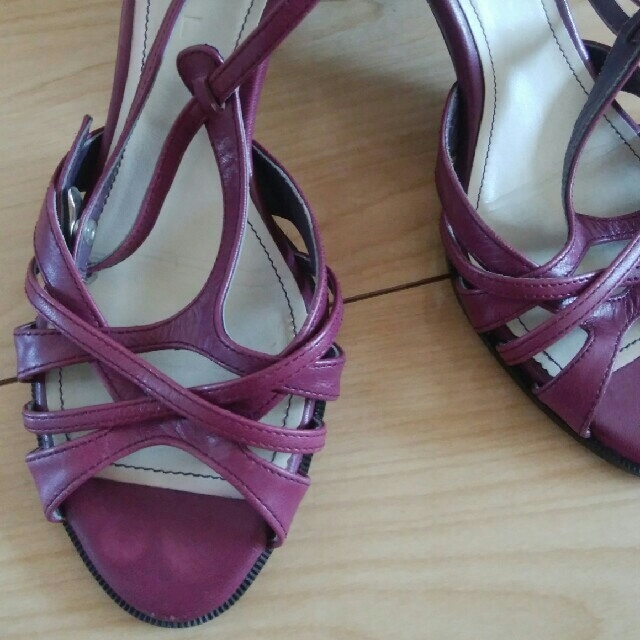 REGAL(リーガル)のREGAL リーガル　日本製　25cm　24.5cm　サンダル紫パープル　ヒール レディースの靴/シューズ(サンダル)の商品写真