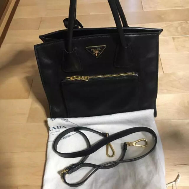 PRADA プラダ オールレザー トートバッグ BN2626 ブラック