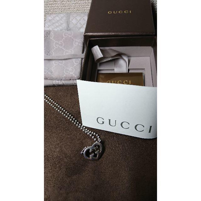 Gucci(グッチ)のGUCCI インターロック ハート ネックレス 正規品　グッチ レディースのアクセサリー(ネックレス)の商品写真