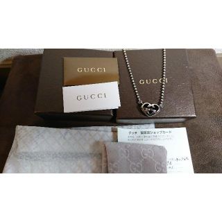 グッチ(Gucci)のGUCCI インターロック ハート ネックレス 正規品　グッチ(ネックレス)