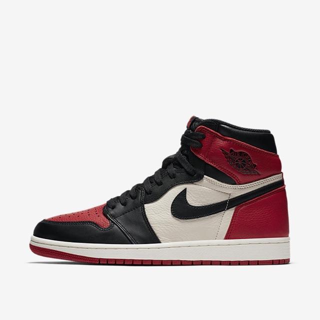 NIKE(ナイキ)の25cm NIKE AIR JORDAN 1 BG BRED TOE 国内正規品 メンズの靴/シューズ(スニーカー)の商品写真