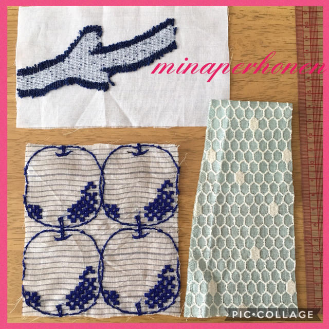 mina perhonen(ミナペルホネン)のミナペルホネン 刺繍ハギレ レディースのレディース その他(その他)の商品写真