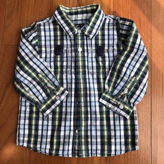 ベビーギャップ(babyGAP)のbaby GAP チェックシャツ 90(ブラウス)