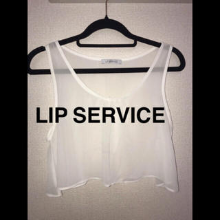 リップサービス(LIP SERVICE)のLIPSERVICE シースルータンクトップ(Tシャツ(半袖/袖なし))