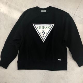 ゲス(GUESS)のGUESS green laval crew neck Lサイズ(スウェット)