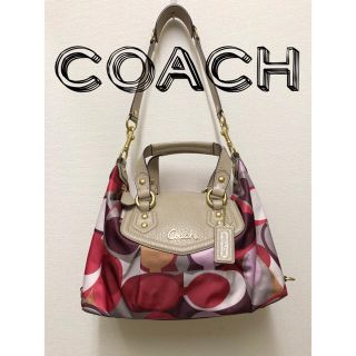 コーチ(COACH)の【美品】coach コーチ 2wayバッグ マルチカラー レディース(ショルダーバッグ)