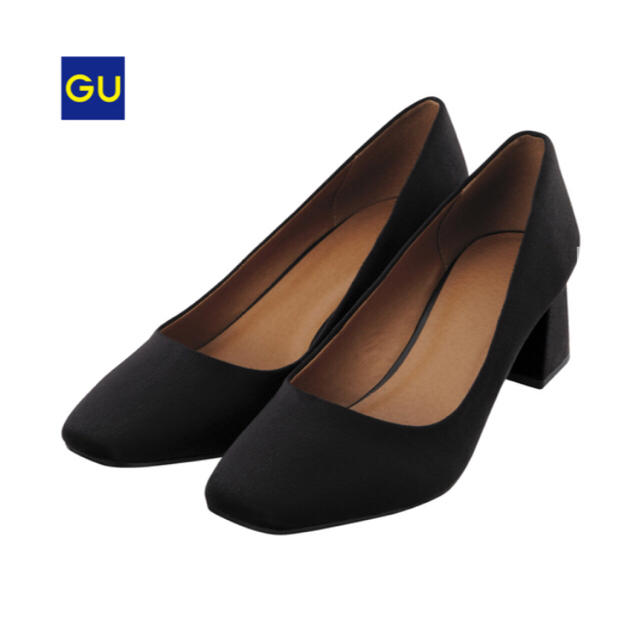 GU(ジーユー)のGU スエードタッチスクエアトゥパンプス（ブラック） レディースの靴/シューズ(ハイヒール/パンプス)の商品写真