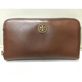 トリーバーチ(Tory Burch)のTORY BURCH トリーバーチ ラウンドファスナー長財布 レザー ブラウン(財布)