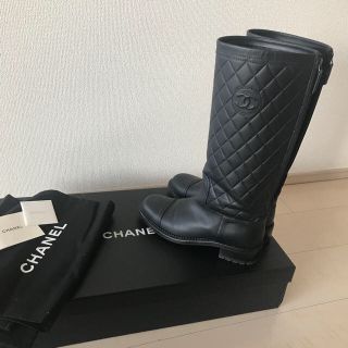 シャネル(CHANEL)のCHANEL ♡キルティングブーツ 39 ♡(ブーツ)