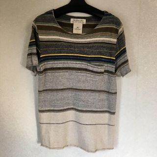 レミレリーフ(REMI RELIEF)のREMI RELIEF ネイティブボーダーポケットTシャツ Sサイズ(Tシャツ/カットソー(半袖/袖なし))