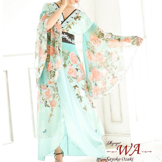 RyuRyu(リュリュ)の花魁シフォン着物ドレス レディースのフォーマル/ドレス(ロングドレス)の商品写真