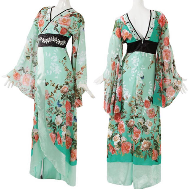 RyuRyu(リュリュ)の花魁シフォン着物ドレス レディースのフォーマル/ドレス(ロングドレス)の商品写真