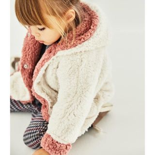 ZARA KIDS ウールジャケット　フェイクファー