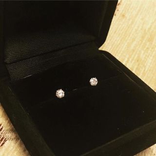 ごっこ様専用♡プラチナ900 天然ダイヤモンド ピアス 0.3ct(ピアス)