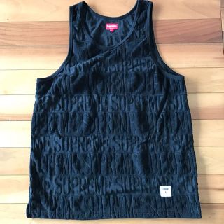 シュプリーム(Supreme)のsupreme  logo stripe terry tank top(タンクトップ)