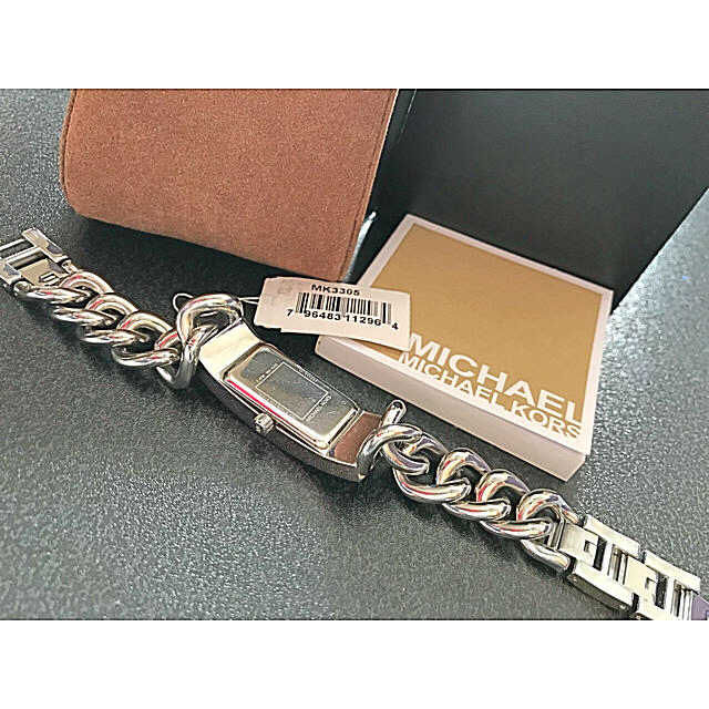 Michael Kors(マイケルコース)の激レア美品★ビジュー★ドレスウォッチ★マイケルコース腕時計シルバー★mk3305 レディースのファッション小物(腕時計)の商品写真