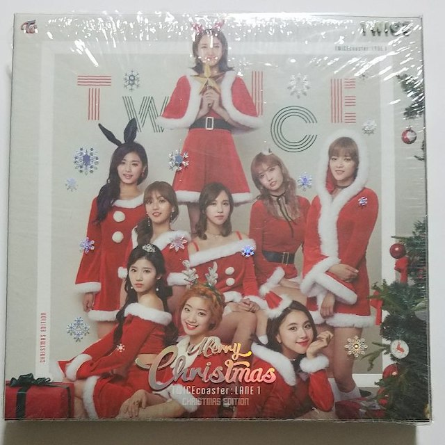 TWICE coaster LANE1 CHRISTMAS EDITION CD