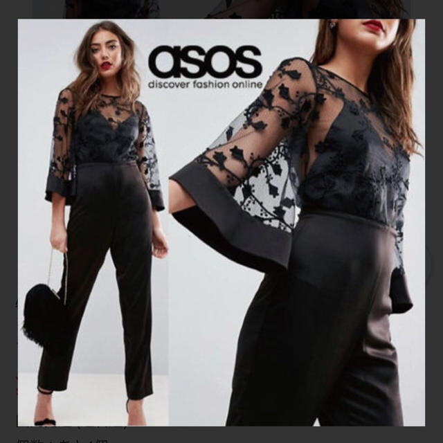 asos(エイソス)のレースロンパース ASOS UK8 レディースのパンツ(オールインワン)の商品写真