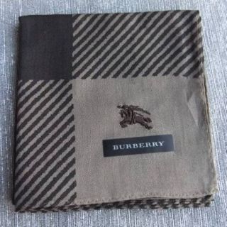 バーバリー(BURBERRY)のバーバリー♪紳士 大判ハンカチ50㎝♪ホース刺繍♪新品シール付(ハンカチ/ポケットチーフ)