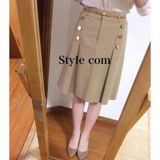 スタイルコム(Style com)のStyle com✨ベルト付きスカート(ひざ丈スカート)