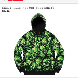 シュプリーム(Supreme)のsupreme skull hooded sweatshirt Lsize(パーカー)