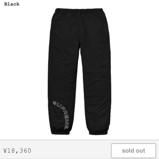 シュプリーム(Supreme)のsupreme 18ss ark track pants black M(その他)