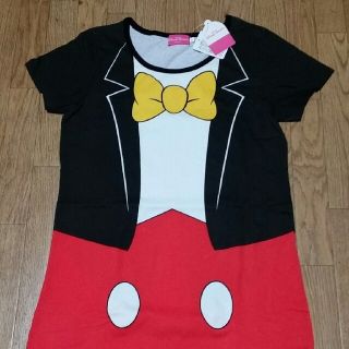 ディズニー(Disney)のTシャツワンピ＆ショートパンツ(ひざ丈ワンピース)