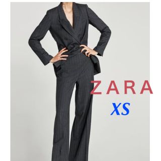 ザラ(ZARA)のピンストライプ柄ワイドパンツ(カジュアルパンツ)